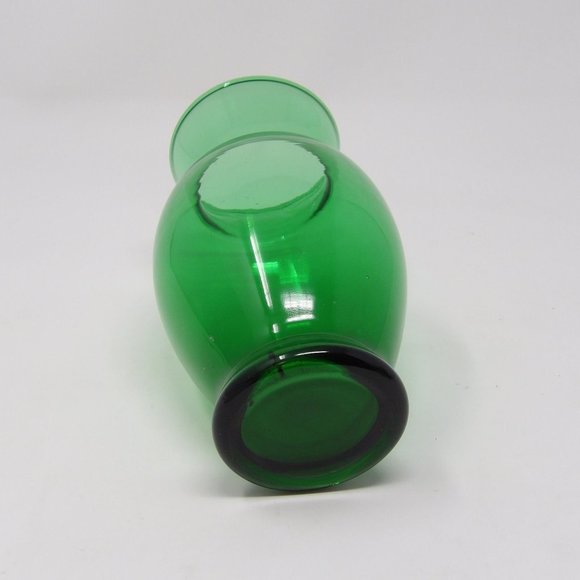 Vintage Emerald Green Glass Vase 6 1/2" H x 3" W - Picture 8 of 10